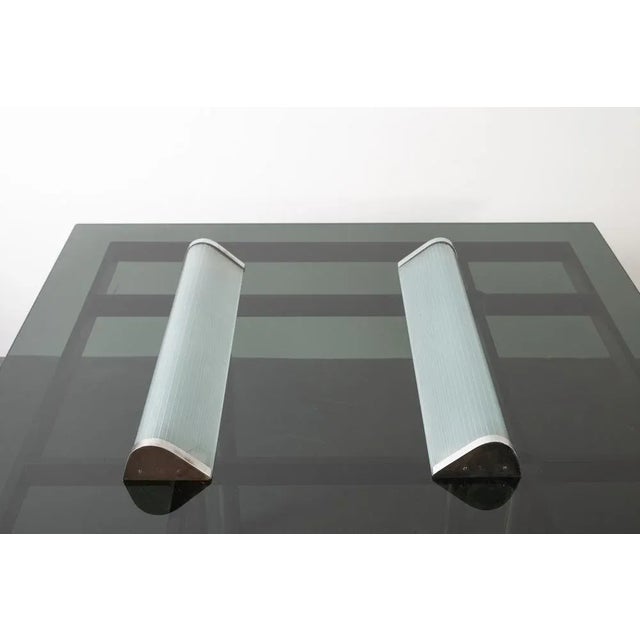 Large Glass Wall Lights, 1950s, Set of 2, in Very Good conditions. Designed 1950 to 1959 European Plug (up to 250V).The...