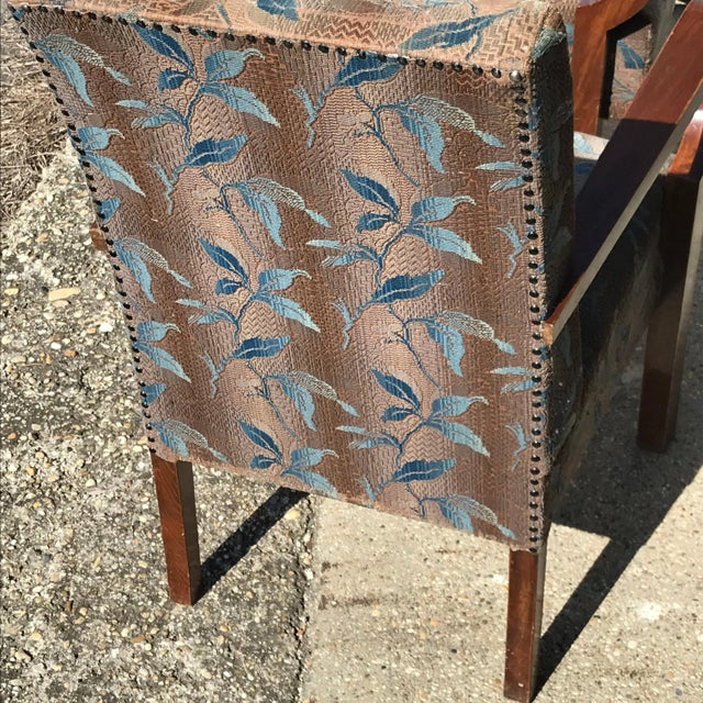 Brown Set of Art Deco Hungarian Walnut Armchairs, 1930s For Sale - Image 8 of 11