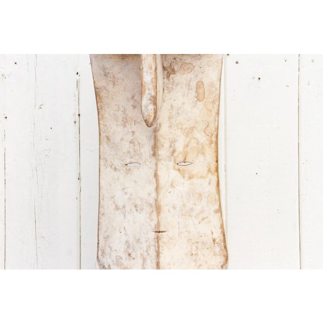 Antique Tall African Ceremonial Mask on Stand For Sale - Image 4 of 10