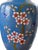 Chinoiserie Antique 19th Century Chinese Cloisonné Vase Lamp With Cherry Blossoms & Swallows on Cobalt Blue Ground, 18" For Sale - Image 3 of 15