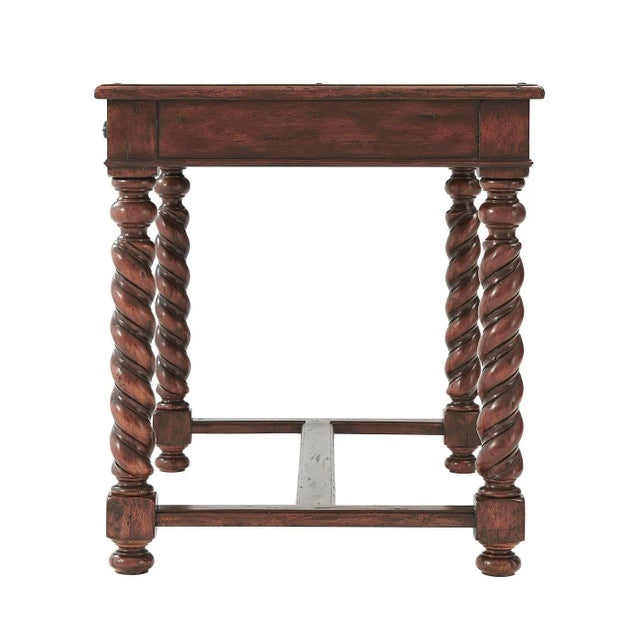 English Antiqued 17th Century Style Writing Table For Sale - Image 3 of 8