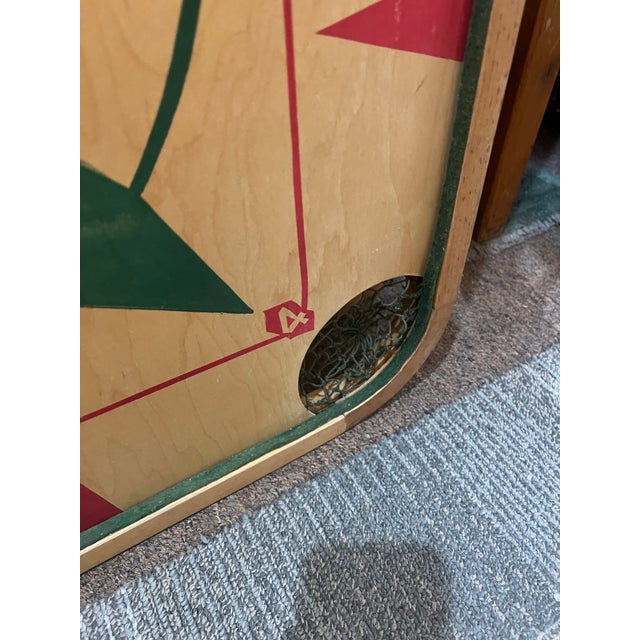 Carrom game board, likely produced in the mid-20th century by the Merdel Game Manufacturing Co In vintage condition,...