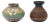 Navajo Dine Art Pottery Vases, 2 For Sale