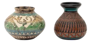 Navajo Dine Art Pottery Vases, 2
