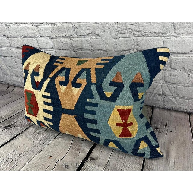 Vintage Pillow Case Turkish Kilim Pillow Decorative Kilim Pillow Dry cleaning only. PILLOW INSERT IS NOT INCLUDED