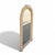 1980s Postmodern Tessellated Stone Arched Wall Mirror For Sale - Image 17 of 18