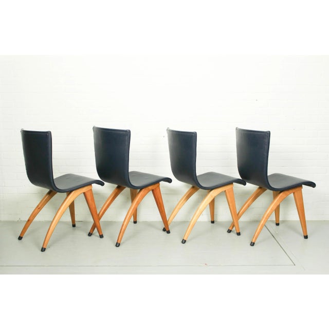 Leatherette Swing Model Dining Chair by Cor Van Os Culemborg, 1960s, Set of 6 For Sale - Image 13 of 18