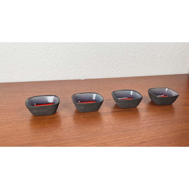 Small Mid-Century Danish Studio Pottery Bowls from Tusbo, 1960s, Set of 4 For Sale - Image 6 of 18