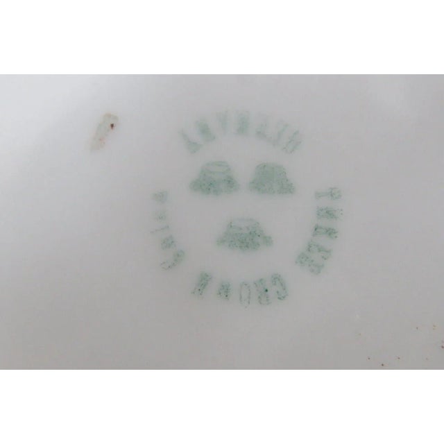 Early 20th Century Unger and Shilde Three Crown Germany Floral Large 12 Inch Serving Plate For Sale - Image 5 of 10