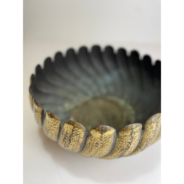 Italian Brass Bowl in the style of Egidio Casagrande, 1970s For Sale - Image 14 of 17