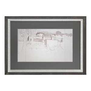 Frank Lloyd Wright Lithograph Limited Edition ~ Thomas Hardy, Wi House Perspective