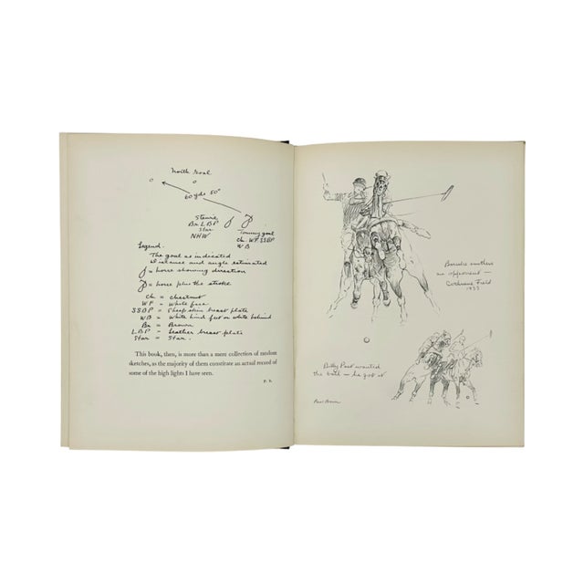 Paper Signed Hits and Misses by Paul Brown 1935 Equestrian Polo Book For Sale - Image 7 of 14