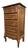 Vintage French Style Chest of Drawes in Carved Oak For Sale