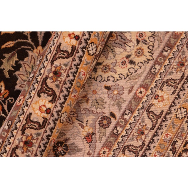 Textile Shabby Chic 1990's Pak-Persian Brown/Gray Wool Rug - 8'1'' X 10'6'' For Sale - Image 7 of 9