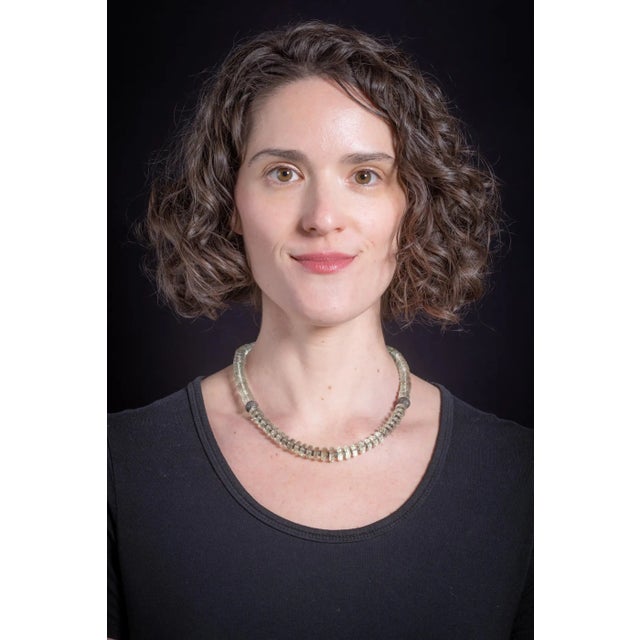 Contemporary Faceted Prasiolite 'Green Amethyst' and Diamond Necklace For Sale - Image 3 of 4