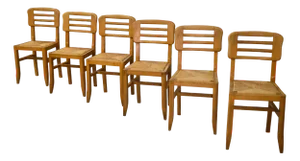 Chairs by Pierre Cruège, 1950s, Set of 6