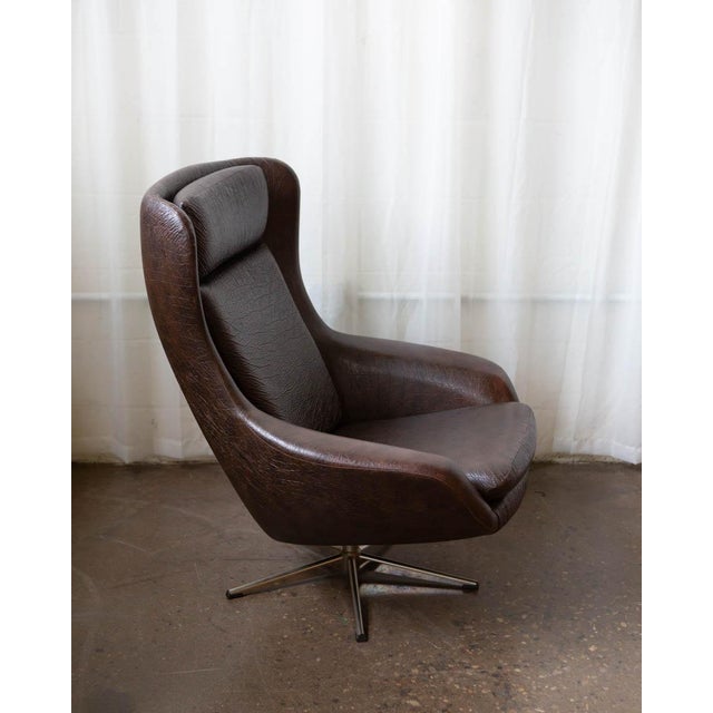1970s Attributed to h.w. Klein for Bramin Lounge Chair For Sale - Image 11 of 12