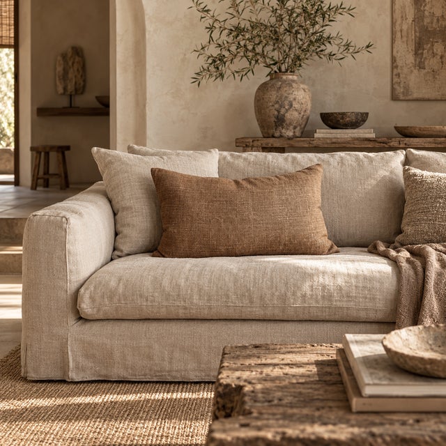 100% Stone Washed Belgian Linen Pillow.. These linen pillows are extremely luxurious, heavy weight, and very soft to the...