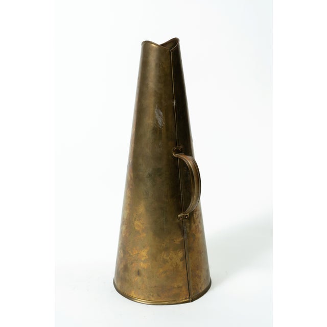 Antique Brass Megaphone in the style of Maritime Railway, 1900s For Sale - Image 4 of 4