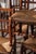 Set of 10 Late 18th Century Oak Lancaster Spindle Rush Seat Chairs (2 Arms, 8 Sides) For Sale In Charleston - Image 6 of 7