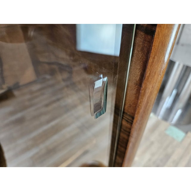 Art Deco Display Cabinet in Walnut Burl, 1940 For Sale - Image 15 of 18