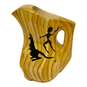 Faux Bois Pitcher by Grandjean Jourdan, France 1960s