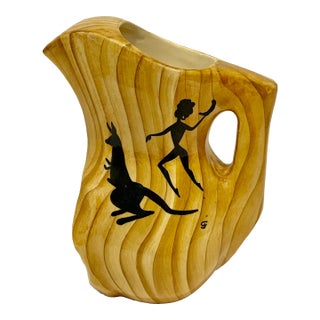 Vallauris Pottery Pitcher by Grandjean Jourdan, France 1960s For Sale