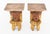 Pair of Faux Marble Carved Giltwood Cherub Wall Brackets, late 19th century. 8" H x 4.75" W x 4" D. Provenance: The Upper...