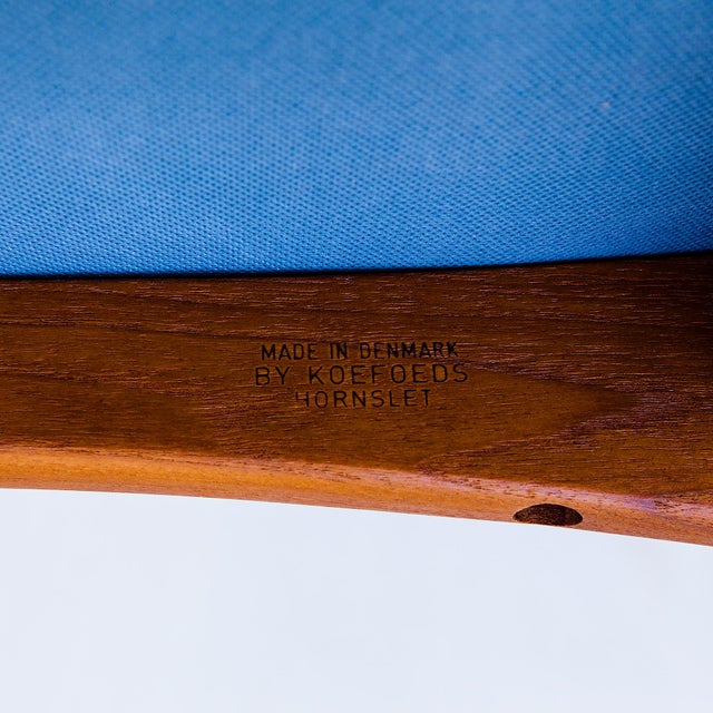 Wood Restored Danish Modern Solid Teak "Eva" Dining Chairs by Niels Koefoed For Sale - Image 7 of 15