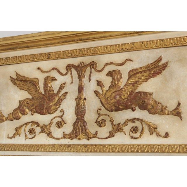 Gold French Louis XV Style Trumeau Decorator Mirror For Sale - Image 8 of 16