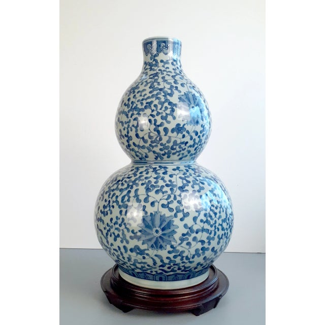 Large Chinese Celadon Floral Huluping For Sale - Image 4 of 10