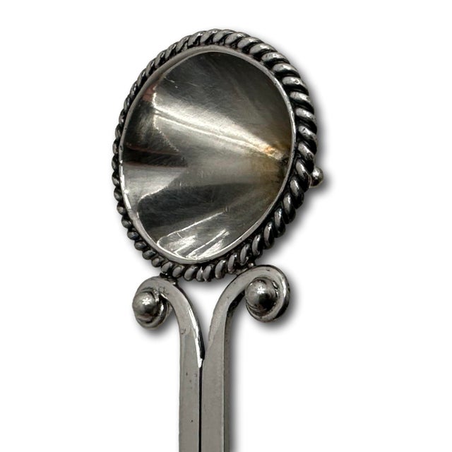 Rare Large Vintage 1940s Taxco Mexico Sterling Silver Candle Snuffer by Premier & Renowned Maker Hector Aguilar - 13 Inches Long For Sale - Image 14 of 18