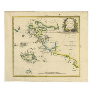 Antique Map of Raja Ampat, New Guinea, Bellin, and Papuan Islands, 1749 For Sale