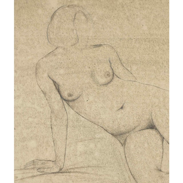 1930s Fritz Uphoff, Female Nude, 1930, Pencil Drawing For Sale - Image 5 of 6