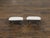 Pair of Vintage French Steel and Brass Footstools with Custom Linen Upholstery For Sale In Atlanta - Image 6 of 11