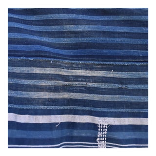 Late 20th Century Vintage African Indigo Textile For Sale