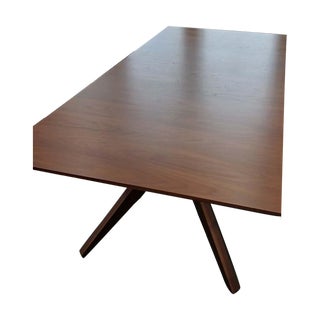 Design Within Reach Cross Fixed Table Walnut For Sale