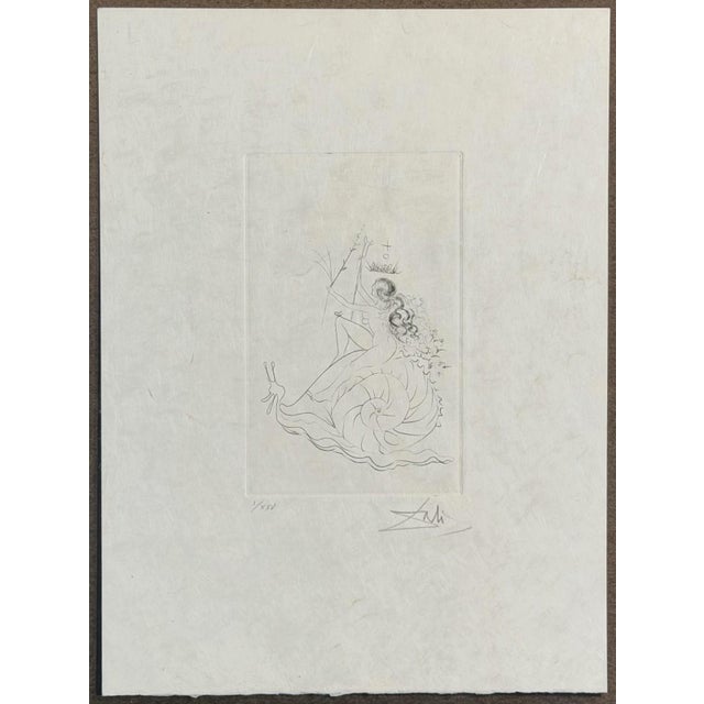 ARTIST: Salvador Dali TITLE: Escargot MEDIUM: Etching SIGNED: Hand Signed by Salvador Dali EDITION NUMBER: I/XXV...