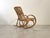 Mid-Century Modern Vintage Bamboo Rocking Chair, 1970s For Sale - Image 3 of 11
