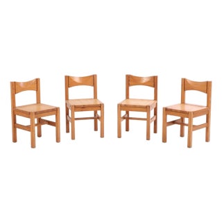 Set of 4 Pine Hongisto Chairs Attributed to Ilmari Tapiovaara for Laukaan Puu, Finland, Circa 1965. For Sale