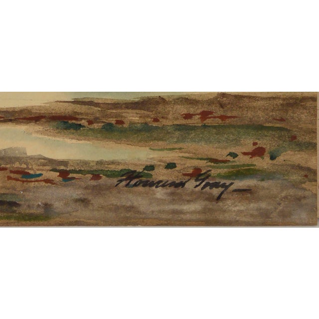 Schooners on the Coast With Rocks Tide Pools and Bird by Howard Garfield Gray For Sale In Monterey, CA - Image 6 of 9