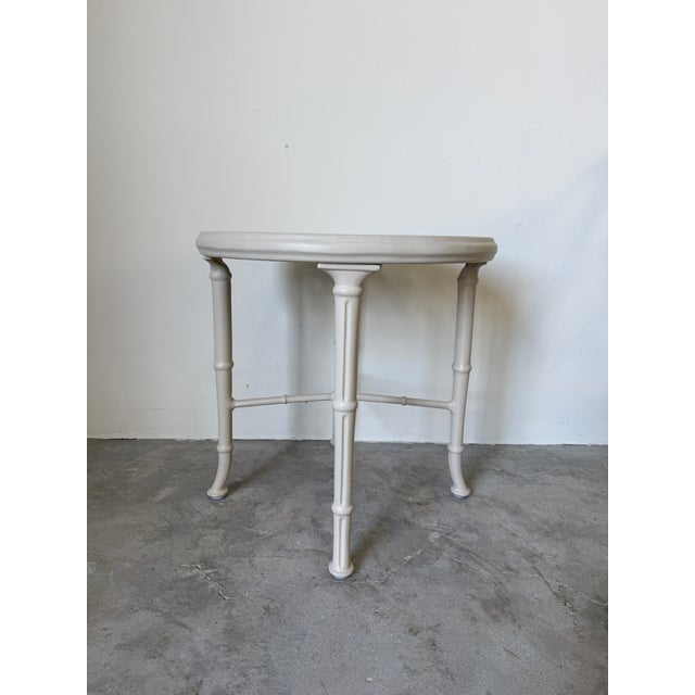 Brown Jordan Calcutta White Aluminum Outdoor Furniture - Set of 3 For Sale - Image 10 of 18