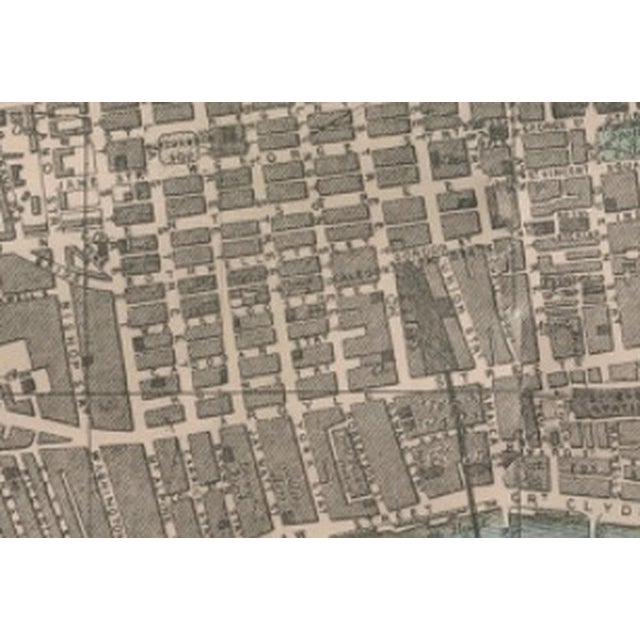 Large Victorian Glasgow City Map by George W. Bacon, 1885 For Sale - Image 10 of 12