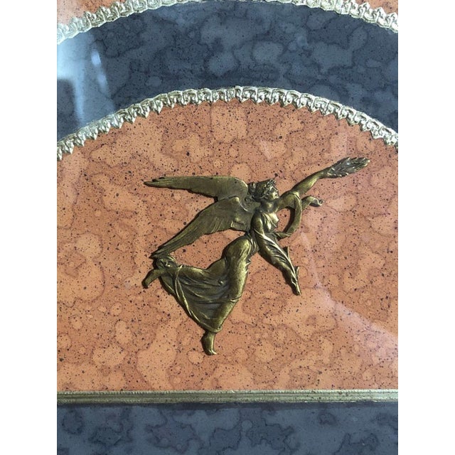 Late 19th Century Gilt Framed Sèvres Bisque Plaque with Cornelian Cabochons and Gilt Bronze Mounts For Sale - Image 11 of 12