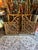 Late 19th Century Antique 1800s Victorian Stick and Ball Architectural Fretwork Corner Corner Brackets With Brass Hardware For Sale - Image 5 of 11
