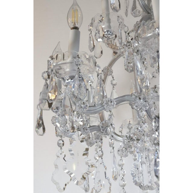 Mid 20th Century 15 Light Marie Therese Crystal Chandelier For Sale In New York - Image 6 of 12