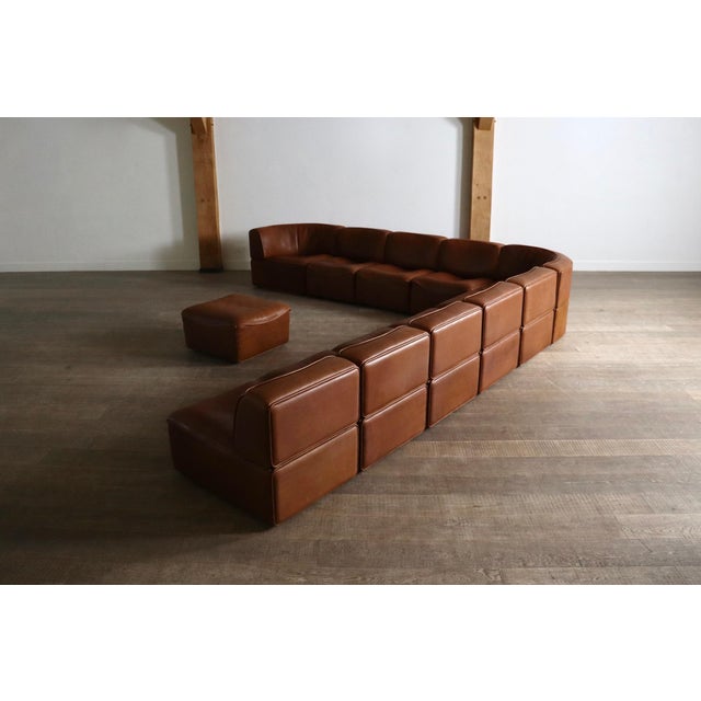 DS 15 Modular Sofa in Leather from de Sede, Switzerland, 1970s, Set of 11 For Sale - Image 10 of 14