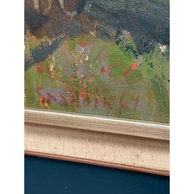 Svän Grandin, Barn, 1950s, Oil on Panel, Framed For Sale - Image 6 of 14