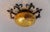 Iron Glass Flush Mount Ceiling Light, 1960s For Sale - Image 6 of 13