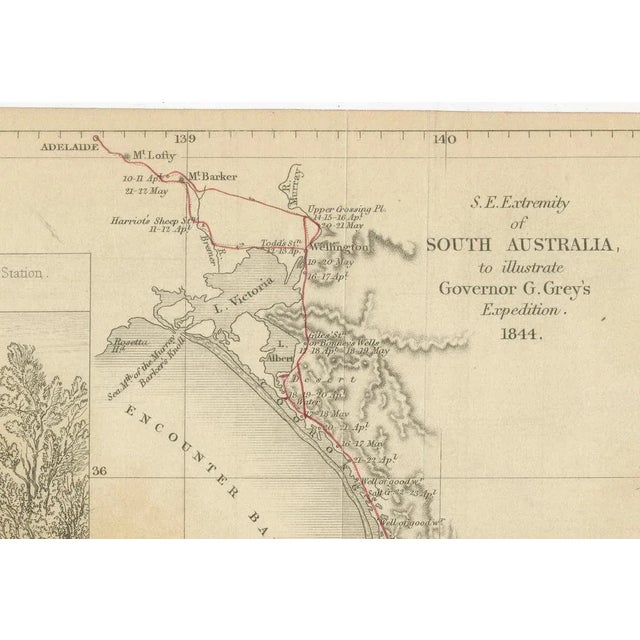 Gray A South Australian Expedition of 1844 Map For Sale - Image 8 of 9